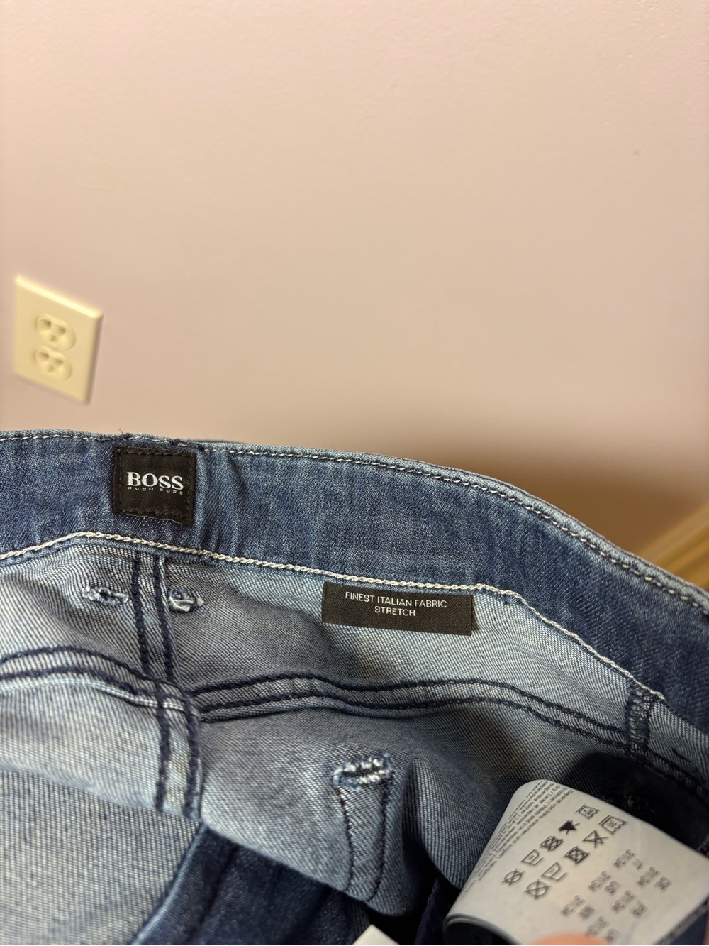 Boss Hugo Boss Slim Dark Blue Stretch Denim Jeans 31 - Picture 5 of 10